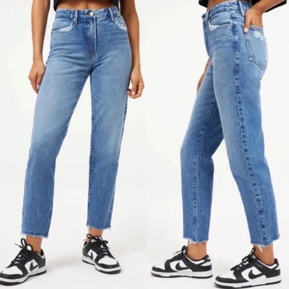 NWT Good American Good Vintage Jeans in Indigo 116 - Picture 1 of 11